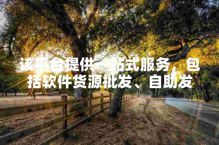 该平台提供一站式服务，包括软件货源批发、自助发卡及秒赞业务，确保用户能快速获得所需服务。