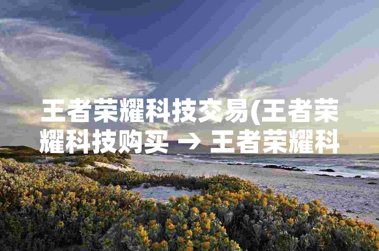 王者荣耀科技交易(王者荣耀科技购买 → 王者荣耀科技交易)