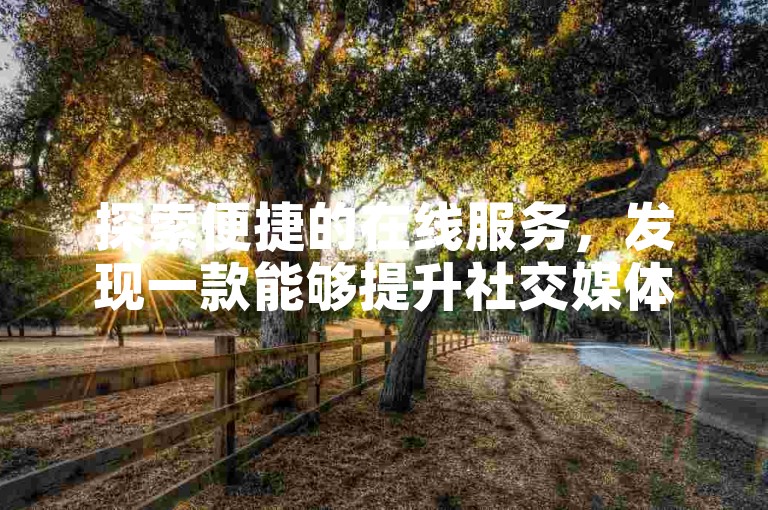 探索便捷的在线服务，发现一款能够提升社交媒体关注度的工具，专为快手用户设计的快速增粉解决方案。