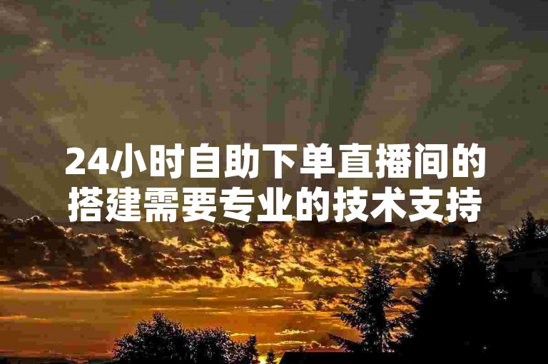 24小时自助下单直播间的搭建需要专业的技术支持，而QQ秒赞云端服务则可能涉及到版权等问题，建议谨慎使用。