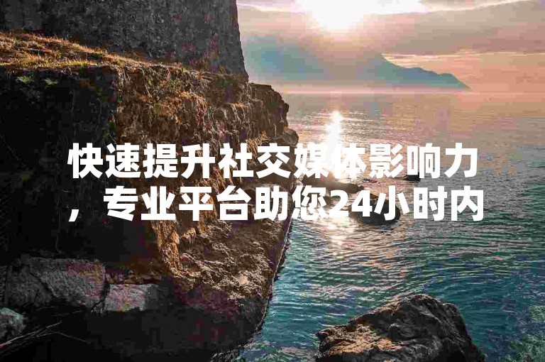 快速提升社交媒体影响力，专业平台助您24小时内增加微博粉丝。