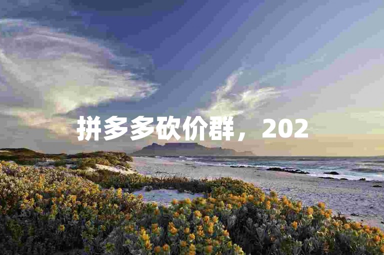 拼多多砍价群，2025年QQ用户专属福利。