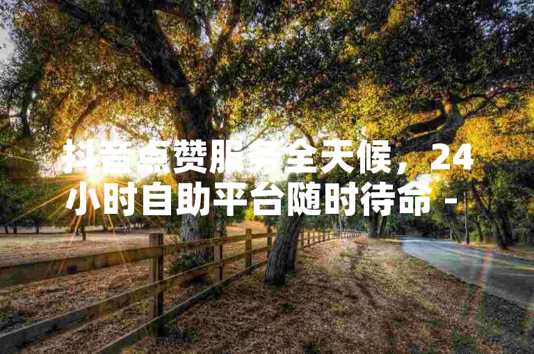 抖音点赞服务全天候，24小时自助平台随时待命 - 全网领先下单系统 - QQ空间点赞不间断。