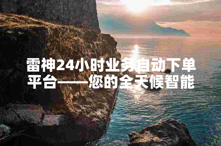 雷神24小时业务自动下单平台——您的全天候智能订单处理伙伴。
