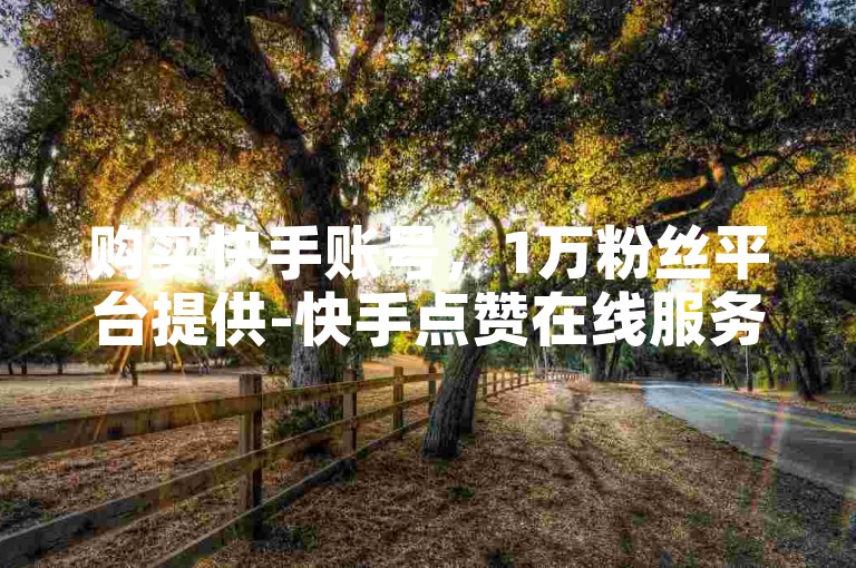 购买快手账号，1万粉丝平台提供-快手点赞在线服务网站，全网最低价且免费，自助下单网址。
