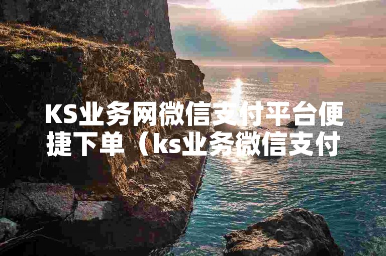 KS业务网微信支付平台便捷下单（ks业务微信支付）