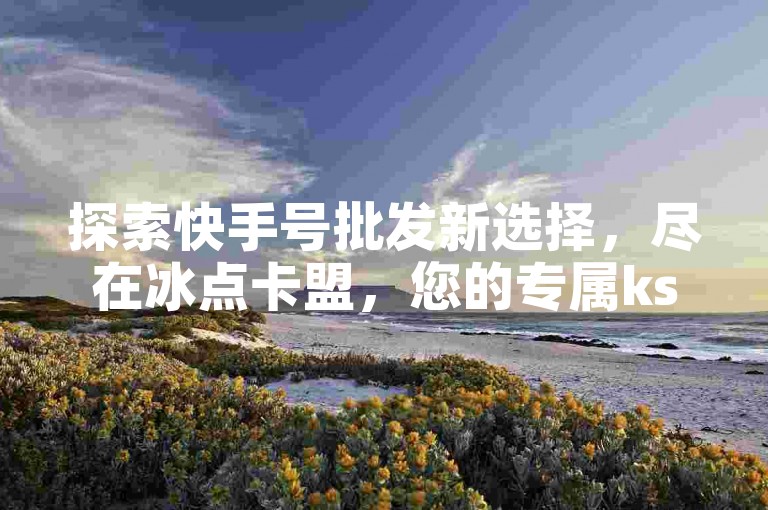 探索快手号批发新选择，尽在冰点卡盟，您的专属ks推广与会员充值平台。
