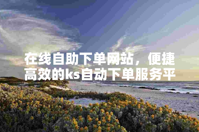 在线自助下单网站，便捷高效的ks自动下单服务平台。