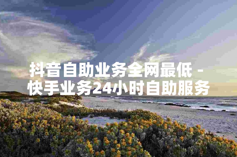 抖音自助业务全网最低 - 快手业务24小时自助服务。
