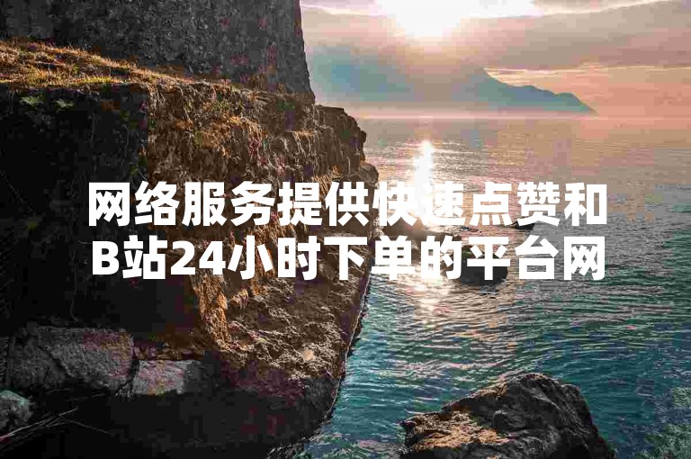 网络服务提供快速点赞和B站24小时下单的平台网站。