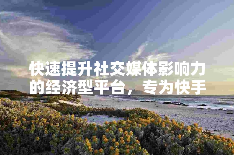 快速提升社交媒体影响力的经济型平台，专为快手用户设计的ks点赞服务自助系统。
