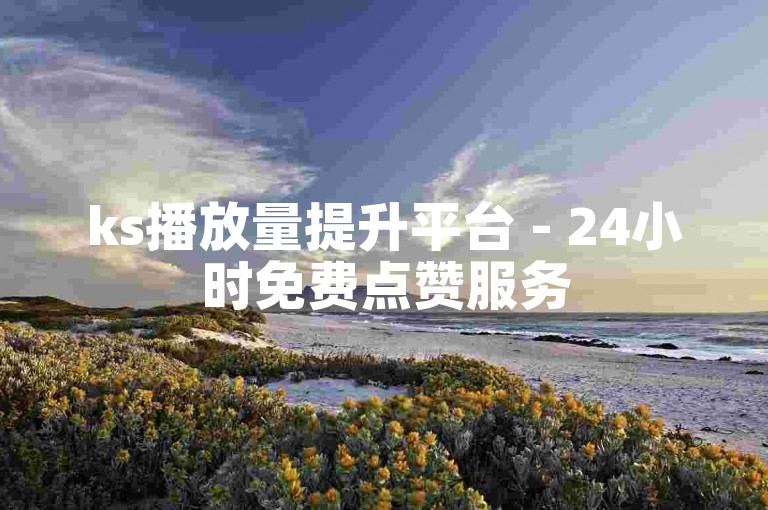 ks播放量提升平台 - 24小时免费点赞服务