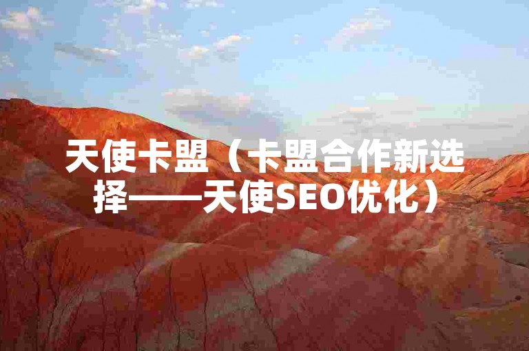 天使卡盟（卡盟合作新选择——天使SEO优化）