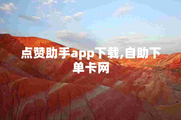 点赞助手app下载,自助下单卡网