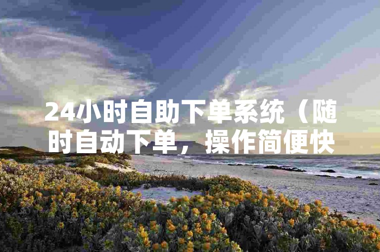 24小时自助下单系统（随时自动下单，操作简便快捷！）