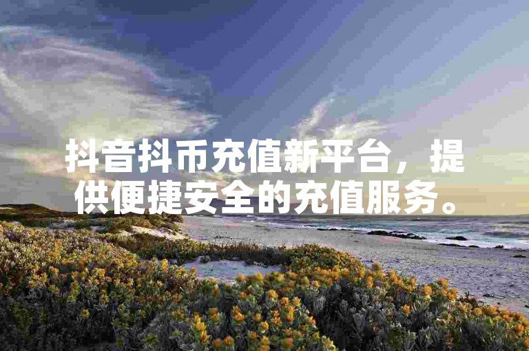 抖音抖币充值新平台，提供便捷安全的充值服务。