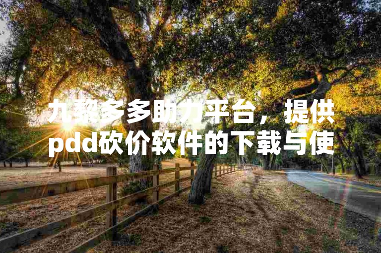 九黎多多助力平台，提供pdd砍价软件的下载与使用指导。