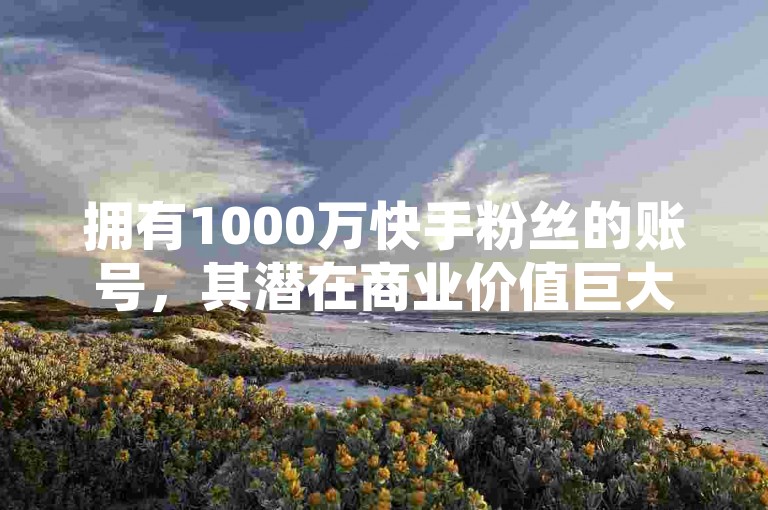 拥有1000万快手粉丝的账号，其潜在商业价值巨大，可通过多种方式变现；而QQ空间自助下单平台提供24小时服务，包括一元10抖币充值入口及快手免费互赞网。