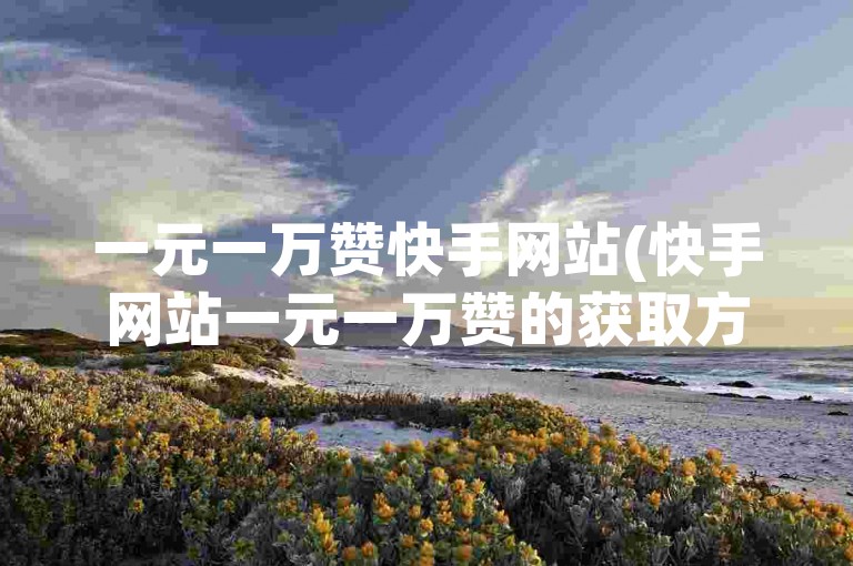 一元一万赞快手网站(快手网站一元一万赞的获取方式是什么？)