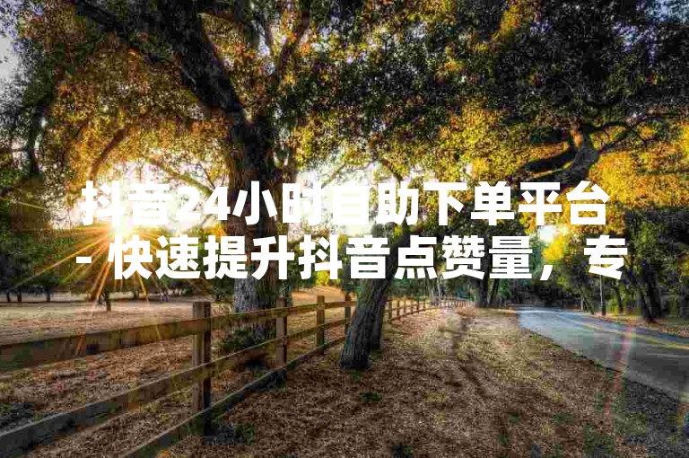 抖音24小时自助下单平台 - 快速提升抖音点赞量，专业点赞推广服务。