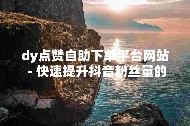 dy点赞自助下单平台网站 - 快速提升抖音粉丝量的便捷服务。