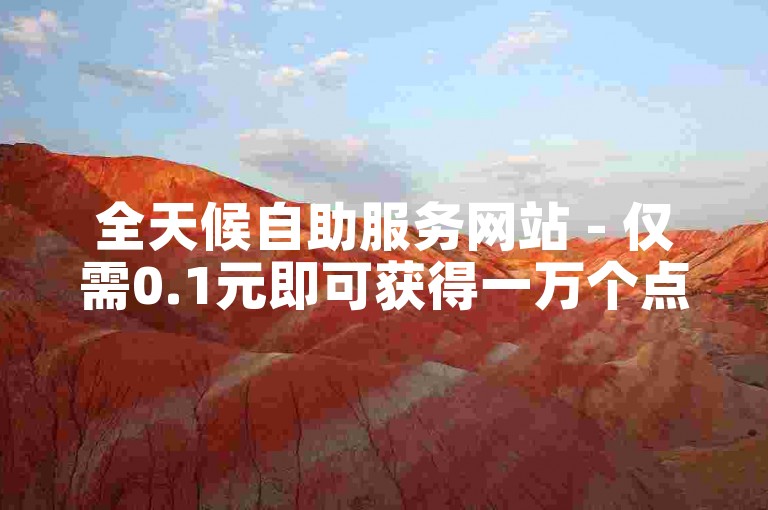 全天候自助服务网站 - 仅需0.1元即可获得一万个点赞的平台