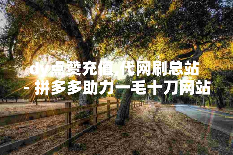 dy点赞充值,代网刷总站 - 拼多多助力一毛十刀网站 - 发卡网货源。