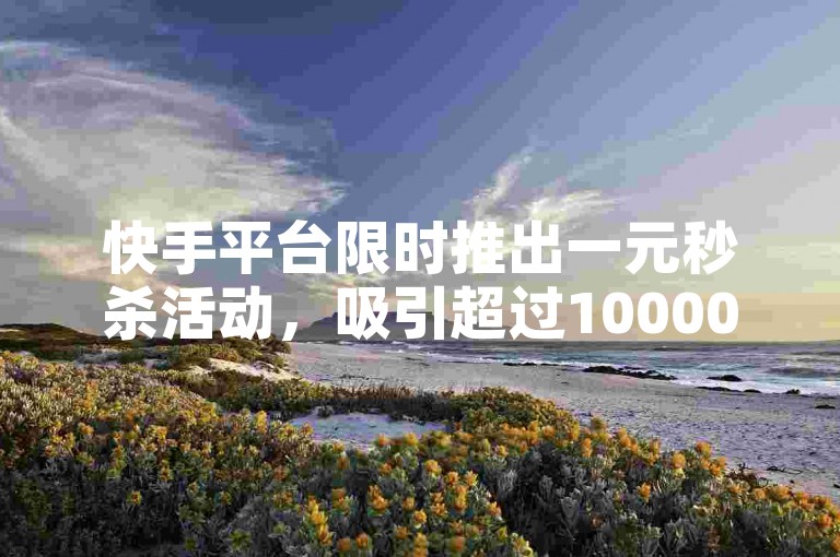 快手平台限时推出一元秒杀活动，吸引超过10000用户观看并参与抢购。