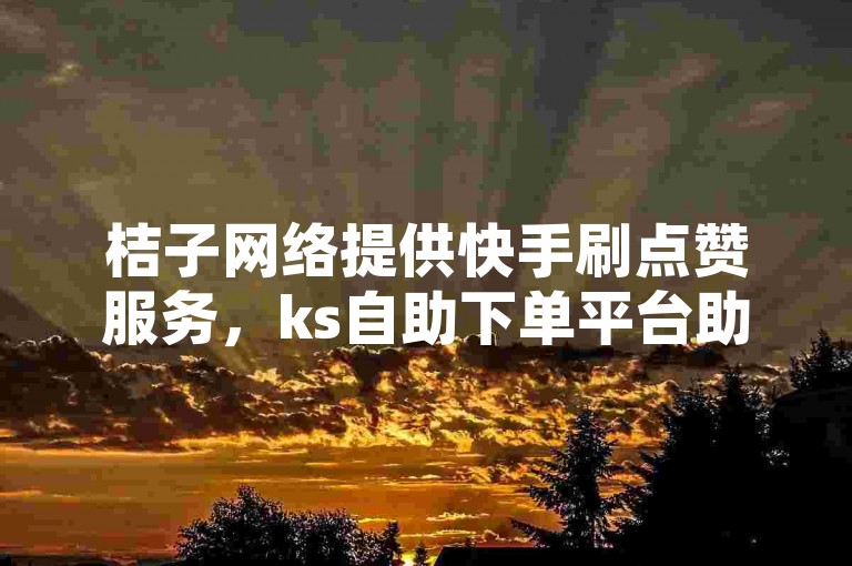 桔子网络提供快手刷点赞服务，ks自助下单平台助力账号快速增粉。