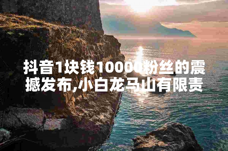 抖音1块钱10000粉丝的震撼发布,小白龙马山有限责任公司提供的快手点赞任务平台,以及卡盟平台的自助下单低价服务和快手买热度网站仅需0.01元。