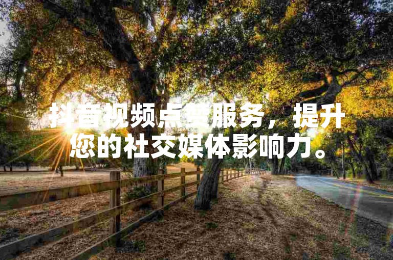 抖音视频点赞服务，提升您的社交媒体影响力。