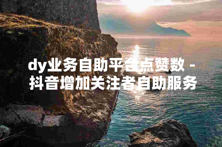 dy业务自助平台点赞数 - 抖音增加关注者自助服务