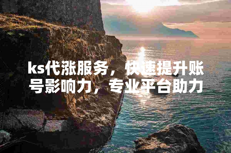 ks代涨服务，快速提升账号影响力，专业平台助力您的社交增长。