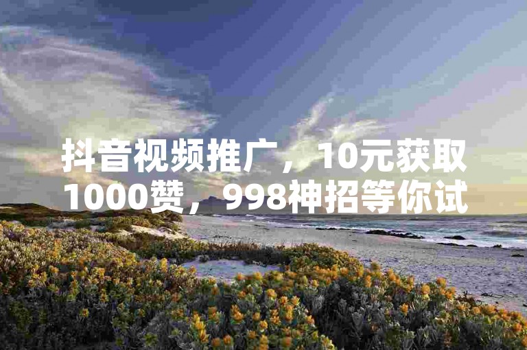 抖音视频推广，10元获取1000赞，998神招等你试。