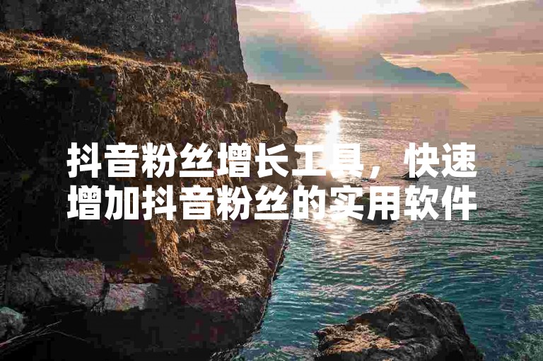 抖音粉丝增长工具，快速增加抖音粉丝的实用软件推荐。