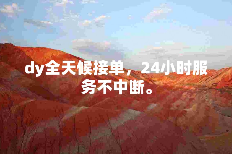dy全天候接单，24小时服务不中断。