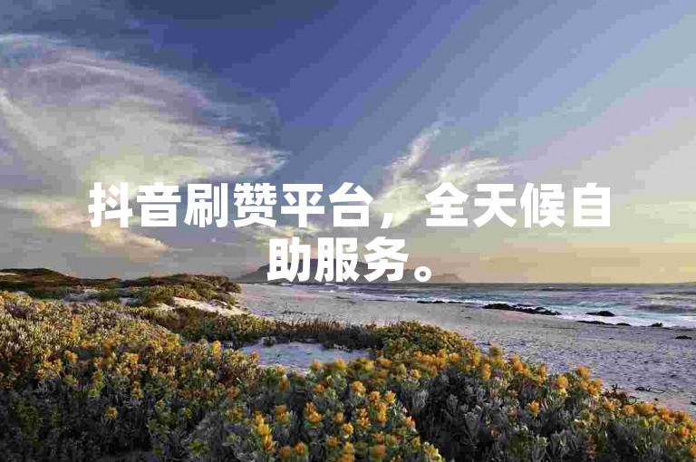 抖音刷赞平台，全天候自助服务。