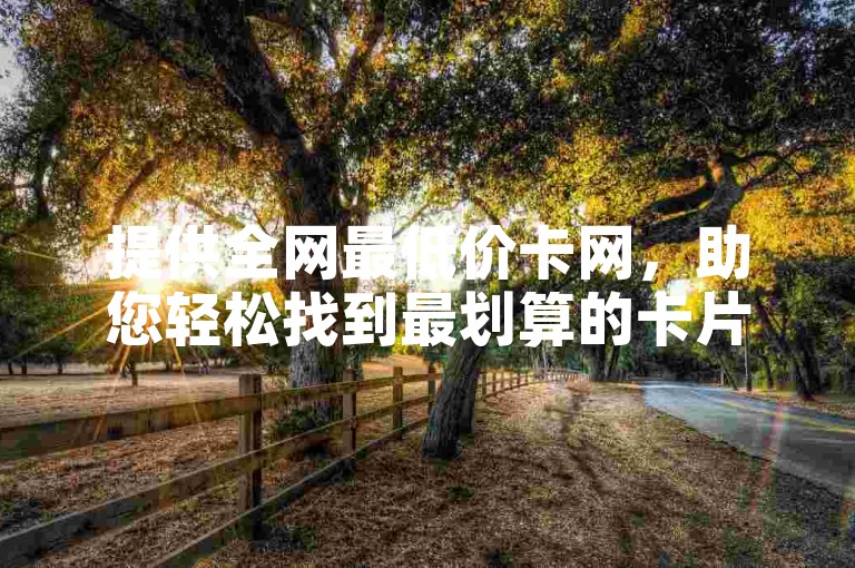 提供全网最低价卡网，助您轻松找到最划算的卡片！