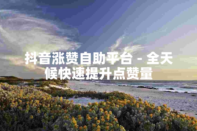 抖音涨赞自助平台 - 全天候快速提升点赞量