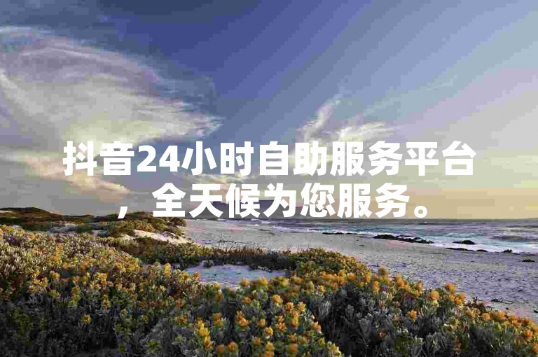 抖音24小时自助服务平台，全天候为您服务。