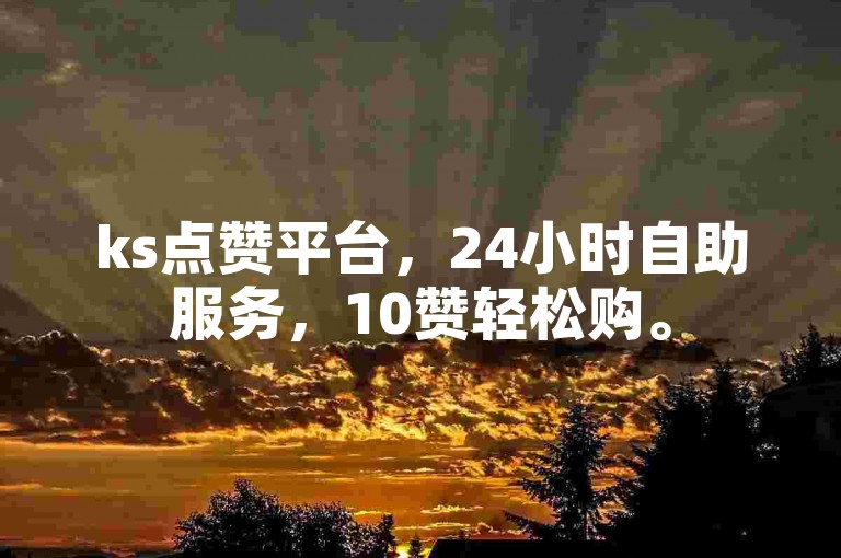 ks点赞平台，24小时自助服务，10赞轻松购。