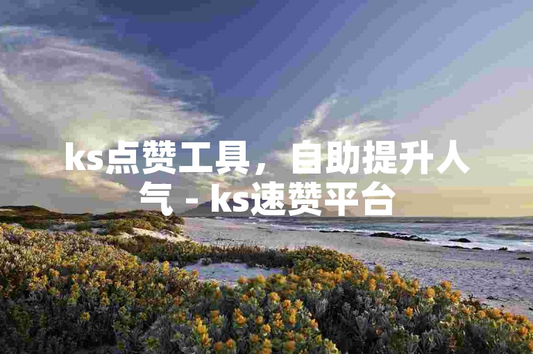 ks点赞工具，自助提升人气 - ks速赞平台