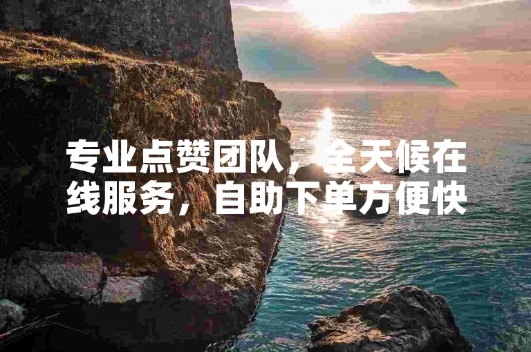 专业点赞团队，全天候在线服务，自助下单方便快捷。