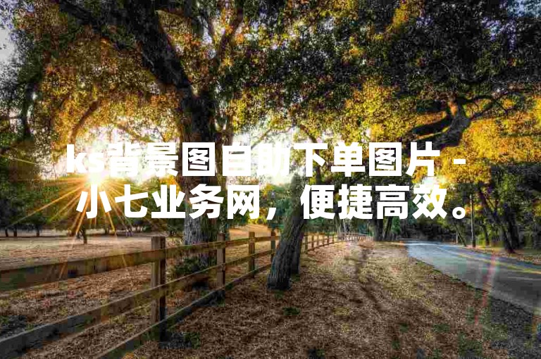 ks背景图自助下单图片 - 小七业务网，便捷高效。