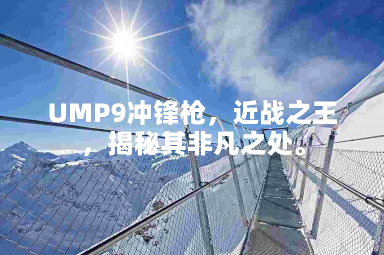 UMP9冲锋枪，近战之王，揭秘其非凡之处。