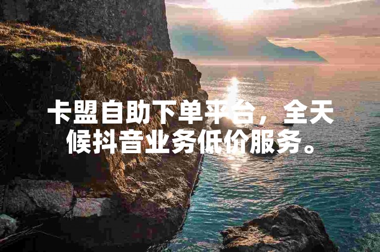 卡盟自助下单平台，全天候抖音业务低价服务。