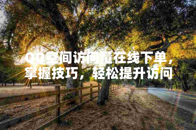 QQ空间访问量在线下单，掌握技巧，轻松提升访问量。