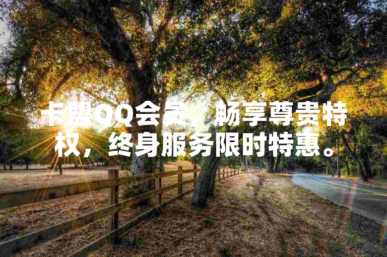 卡盟QQ会员，畅享尊贵特权，终身服务限时特惠。