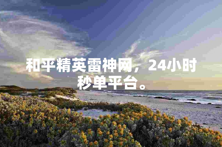 和平精英雷神网，24小时秒单平台。