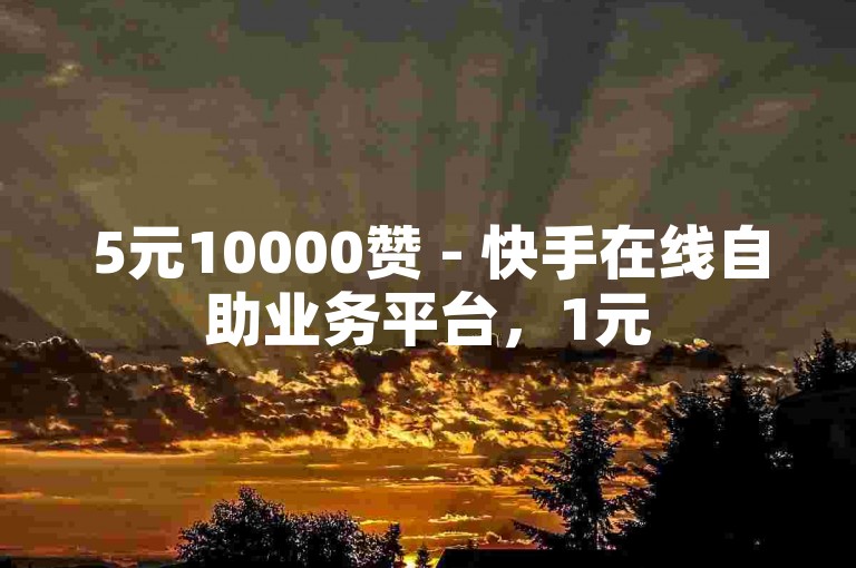 5元10000赞 - 快手在线自助业务平台，1元5000粉 - 抖音粉丝增长服务